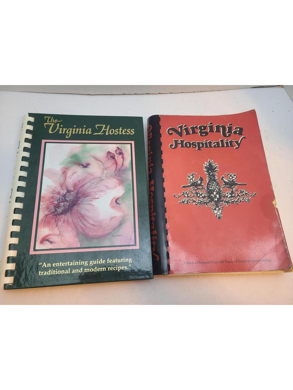 Lot of 2 Vintage Virginia Cookbooks VA Hostess, VA Hospitality Recipes